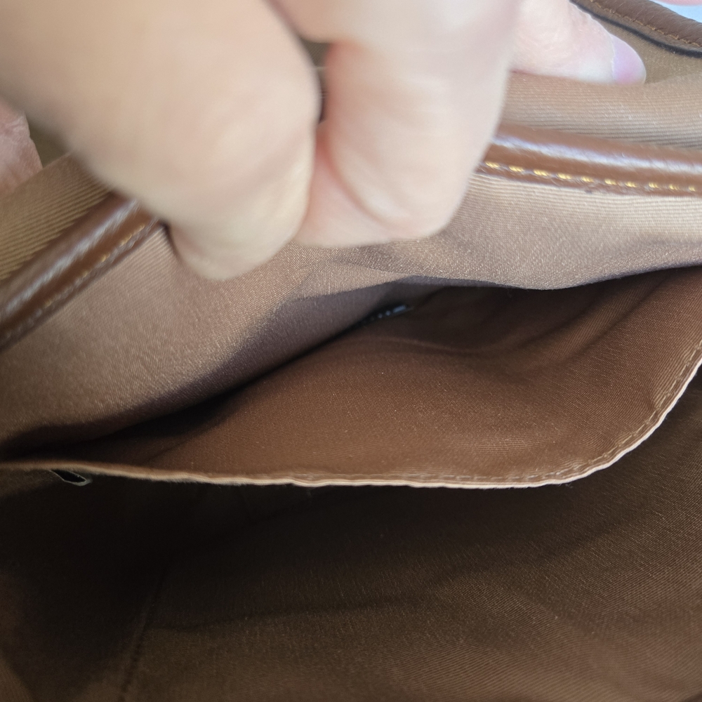 Coach Lucas Crossbody Shearling Bag In Signature Canvas - Picture 10 of 14